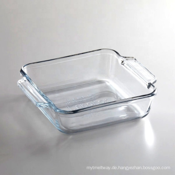 Premium 8 &quot;Clear Glass Square Backform